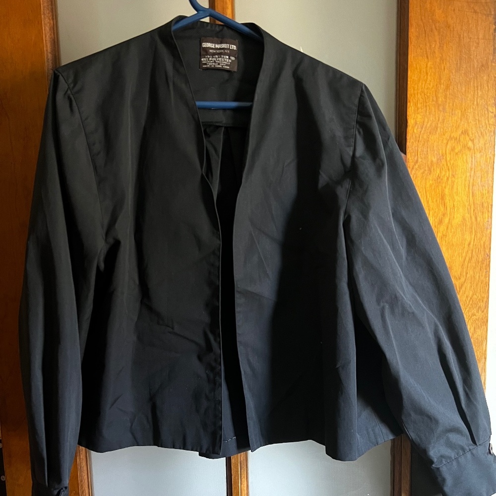 Vintage George Masket Cropped Cape Blazer, sz M